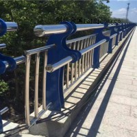明达护栏厂家可订购桥梁道路防护景观河道钢板立柱批发